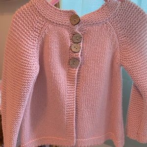 Girls pink cardigan